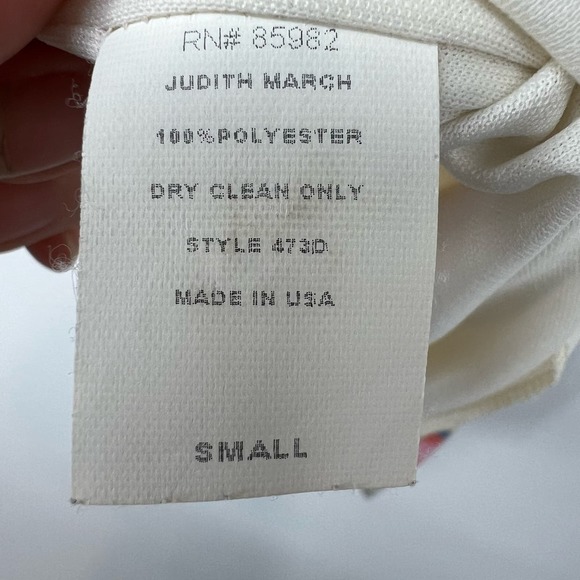 Judith March Cowl Neck Racerback Retro Pattern Dress Women's Size S Multicolor - Picture 7 of 7